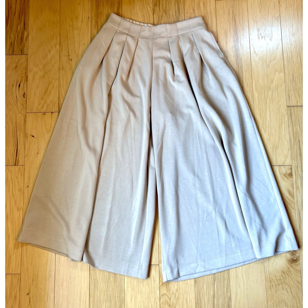 NWT Heyson Khaki High Rise Pleated Wide Leg Palazzo Pant's Women's Sz Large